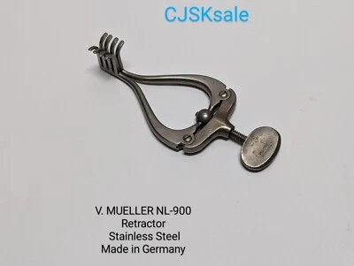 V. MUELLER  NL-900 Retractor Stainless Steel Made In Germany (USED). - Image 1 of 4