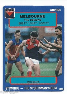 1990 Stimorol (40) Brett LOVETT Melbourne - Picture 1 of 1