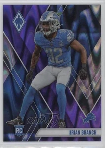 Panini Phoenix Rookies 2023 púrpura sísmico/125 Brian Branch #163 novato radiocontrol - Imagen 1 de 3