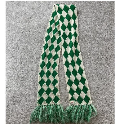 Шарф Hollister унисекс вязаный бриллиант узор бахрома мягкий зимний уютный y2k - Изображение 1 из 4