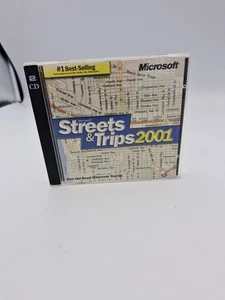 Microsoft Streets & Trips 2001 2 CD Zestaw Windows 98/Nt Vintage Oprogramowanie mapowe - Zdjęcie 1 z 5