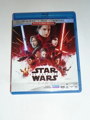 Star Wars: The Last Jedi Blu-ray & DVD 3-disc set 2017 sci-fi movie sequel! - Image 1 of 4