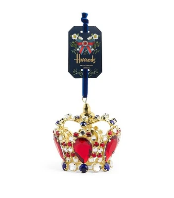 Harrods Jewelled Crown Hanging Christmas Tree Decoration
