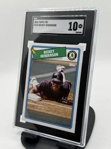 RICKEY HENDERSON 2024 TBT Throwback Thursday 88-89 Topps #123 Athletics SGC 10 - Picture 1 of 4