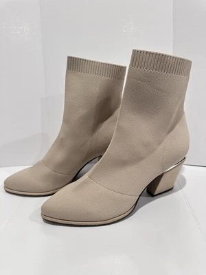 Nuevo Botín Mujer Mia Draxton Tejido Tacón Bloque Avena Talla 9 Foto 1 de 4