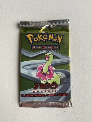 Pokemon Neo Genesis Unlimited Booster Pack Meganium Artwork Factory Sealed - Image 1 of 4