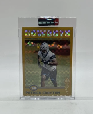 2004 Topps Chrome Gold XFractor #242 Patrick Crayton /279 Rookie RC Cowboys - Image 1 of 2
