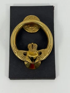 VTG NIB Brass Claddagh Door Knocker by Robert Emmet Co. - Picture 1 of 11