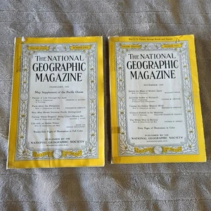 Vintage National Geographic Zeitschriften Februar 1942 & November 1945 - Bild 1 von 5