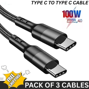 Genuine Heavy Duty Braided Fast Charger Cable Lead For iPhone 15 16 Pro Max - Picture 1 of 13