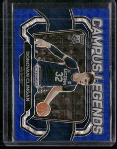 Selecciones de draft Panini Prizm 2024 Donovan Clingan Campus Legends Blue Wave/249 - Imagen 1 de 2