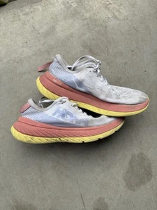 Hoka One One W Carbon X 3 Womens Size 8.5 Light Peach White Yellow - Picture 1 of 12
