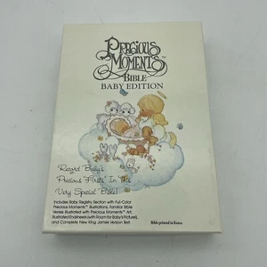 *PRECIOUS MOMENTS King James BABY EDITION BIBLE* 1989 Nelson 202 PM - Picture 1 of 4