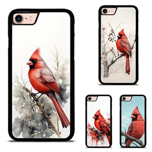 black ink Cardinal Anti scratch Cover For iPhone XS 11 12 13 14 15 16 Pro Max - Picture 1 of 25