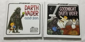 Lot of 2 - Jeffrey Brown - Star Wars: Goodnight Darth Vader & Darth Vader & Son - Picture 1 of 6