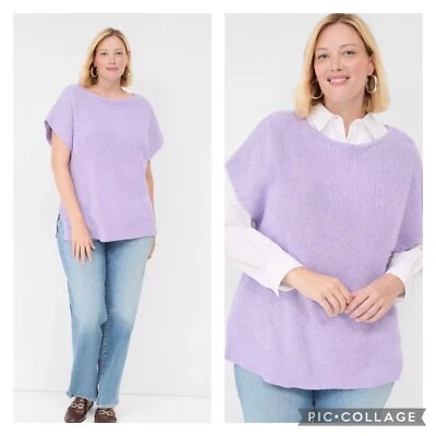 Suéter Lane Bryant púrpura manga corta talla 14/16 Foto 1 de 4