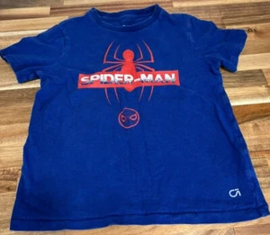 Marvel X Gap Fit Kids Blue Cotton Spider-Man Graphic Tshirt Small 6-7 - Picture 1 of 4
