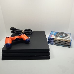 Sony PlayStation 4 Pro 1TB Console - Cuh-7115b - Black With Games