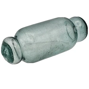 Japanische Glas Angeln Schwimmer 5 in Authentisch Japan Fischnetz Boje Nudelholz - Bild 1 von 5