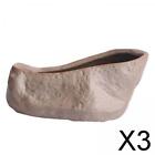 3X Keramik-Sukkulententopf In Steinform, Pflanzenhalter Fr Festival, Hochzeit,