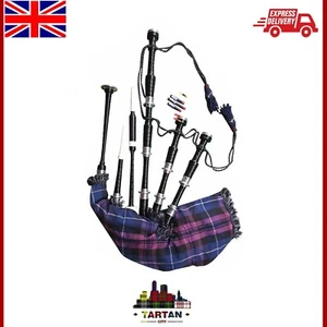 Great Highland Scottish Bagpipe with Silver Mounts & Chanter – Premium Quality - Picture 1 of 4