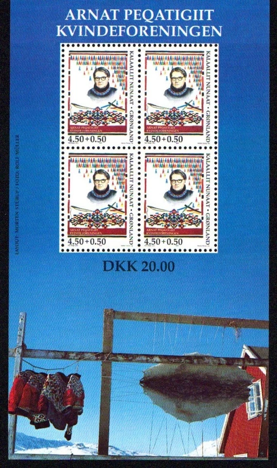 B02 GREENLANDIA 1998 MS Asociación de Mujeres en Groenlandia MNH Foto 1 de 1