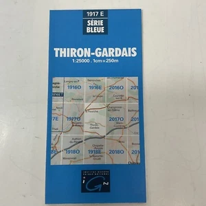 Thiron-Gardais 1917 Serie E Azul 3615 IGN Institut OldPaperMaps - Imagen 1 de 20
