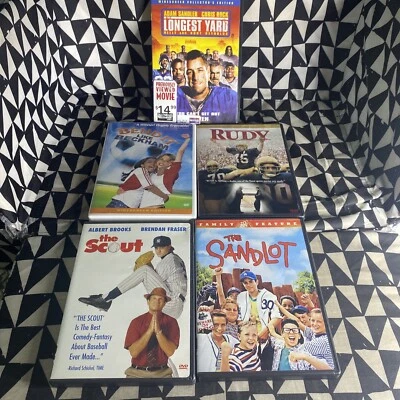 Sports DVD лот из 5: Скаут Sandlot Руди самый длинный ярд согнуть его как Бекхэм - Изображение 1 из 4
