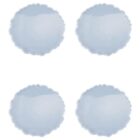 4X DIY Crystal Epoxy Mold Compote Swing Table Round Lace Coaster Table2109