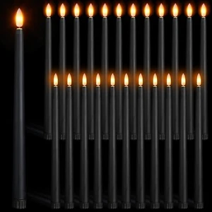 24 Packs Flameless Taper Candles Battery Operated 11 Inch Long Candle Light Led - Picture 1 of 6