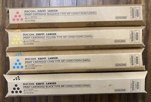 Full Set Ricoh MP C4500,C4540,LD445C CMYK Toners 841342,841343,841344,841345 - Picture 1 of 1