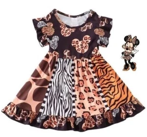 Minnie Mouse Animal Kingdom Milk Silk Twirl Dress - Picture 1 of 3
