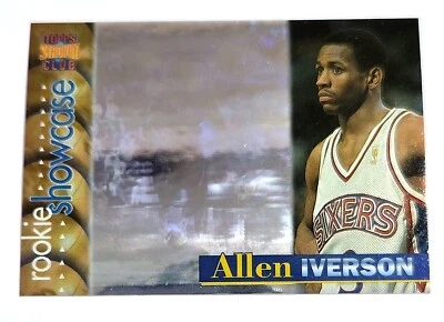 1996 TOPPS STADIUM CLUB ALLEN IVERSON MEMBERS ONLY ROOKIE SHOWCASE RC HOLOGRAM! - Image 1 of 3