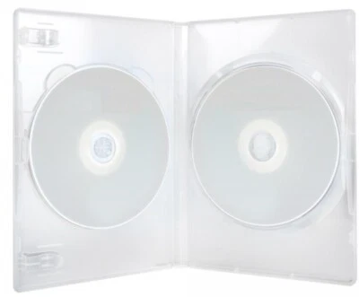 UN BOITIER Amaray DE REMPLACEMENT TRANSPARENT POUR 2 DVD - 15 MM NEUF
