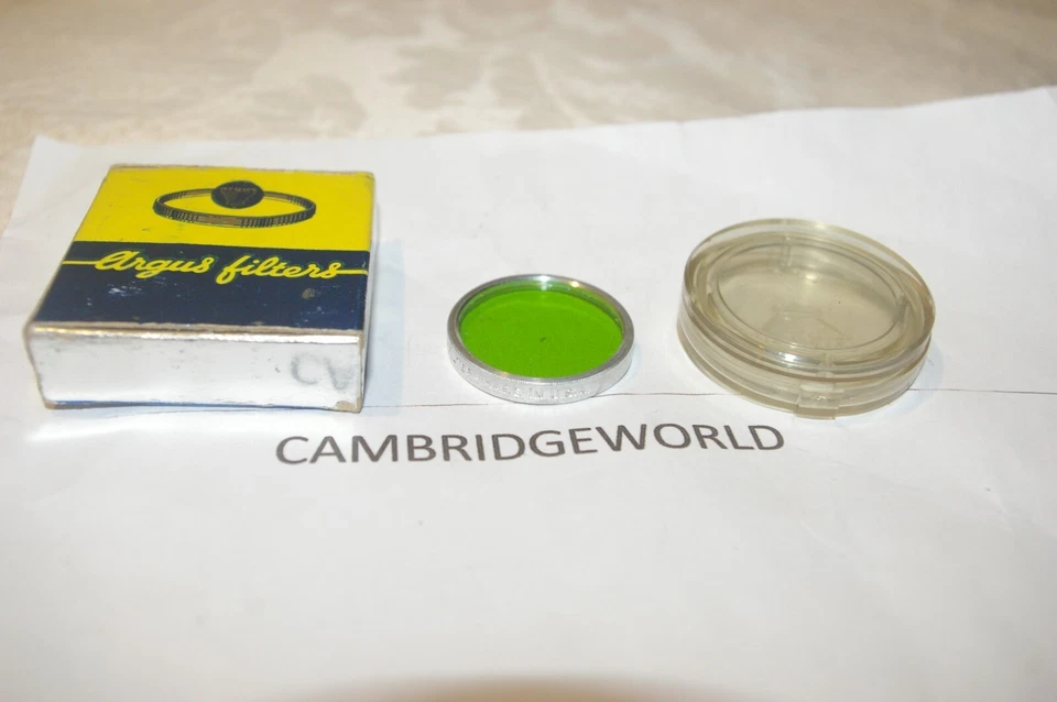 NEW ARGUS SERIES V 5 DROP in  GREEN OPTICAL GLASS FILTER MADE in the USA - Image 1 of 1