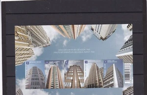 Belgium high rise buildings imperforated mnh sheet with number on back 2010 - Picture 1 of 2