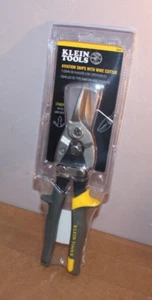 Klein Tools 1202S Aviation Snips with Wire Cutter, Straight Cut - Picture 1 of 2