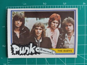 1977 Monty gum PUNK the new wave CARD rock THE BABYS GROUP BAND