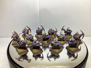 Warhammer Fantasy DWARF MINERS + MUSICIAN x13 built & painted metal OOP CM1232 - Picture 1 of 4