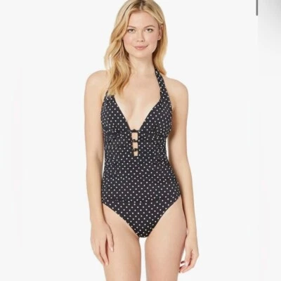 Halter de cóctel LAUREN RALPH LAUREN Pindot una pieza talla 8 nuevo con etiquetas Foto 1 de 4