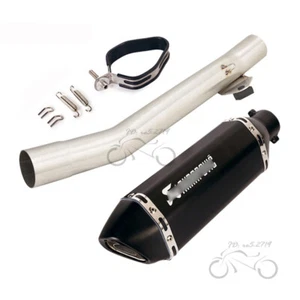 Slip for Suzuki Bandit 600 1250 1995-2006 Exhaust Link Pipe Black Muffler 370mm - Bild 1 von 12