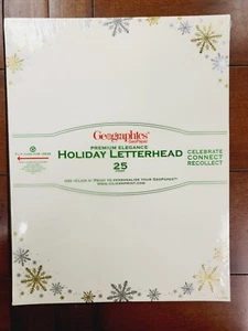 Geographics Christmas Printed Letterhead 8.5"x11" Paper - FREE SHIP USA - CHOICE - Picture 1 of 13