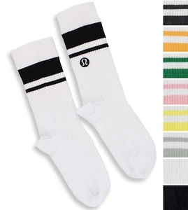 Calcetines Lululemon para mujer Crew Daily Stride, acanalados cómodos amortiguación soporte para el arco - Imagen 1 de 21