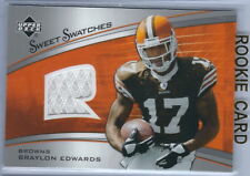 2005 Sweet Spot Football Braylon Edwards Cleveland Browns Rookie Jersey Card 