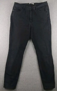 Pantalones de mezclilla ajustados KanCan Plus negros cintura alta talla XL KO500BK-B EXCELENTES - Imagen 1 de 9