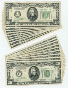 FR #2057 $20 1934C (19) Federal Reserve Notes Philadelphia DC-6220 - Picture 1 of 2