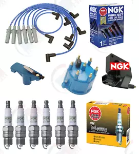 Blue Streak Tune Up Kit w/ NGK Platinum & Coil for Dodge Dakota RAM 1500 Van 3.9 - Picture 1 of 2