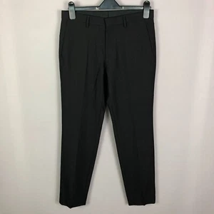 Hugo Boss Men's Black DieselStrasse 12 Plaid Wool Dress Pants Size 32W - Picture 1 of 8