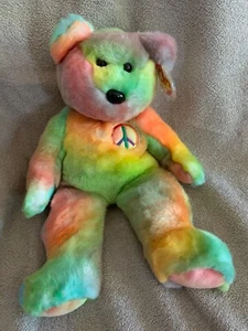 Ty Beanie Buddy Peace The Bear - Neu mit Etikett nicht mehr produziert - Bild 1 von 1