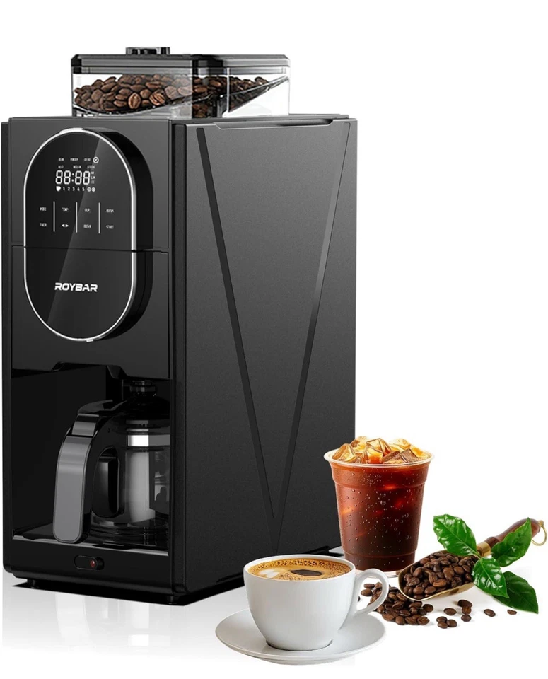 Coffee Maker with Grinder, Programmable Hot and Cold Coffee Maker - Image 1 of 4